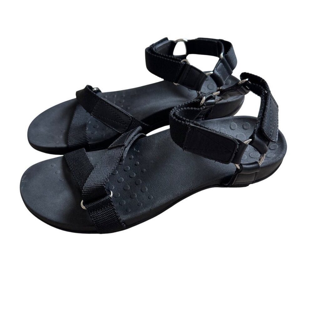 Vionic Womens Black Adjustable Strap Sandals Size… - image 2
